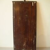 Ancien miroir glace en verre biseauté cadre en bois sculpté 58 cm déco rétro
