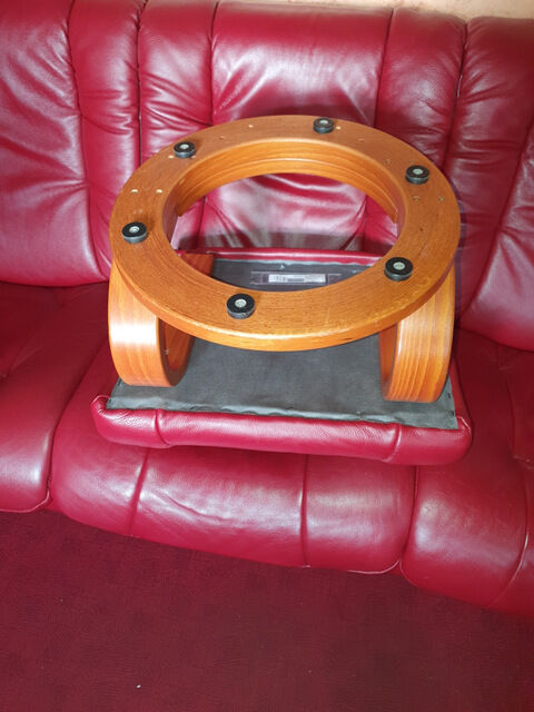 Sofa himmola cuir red with ottoman