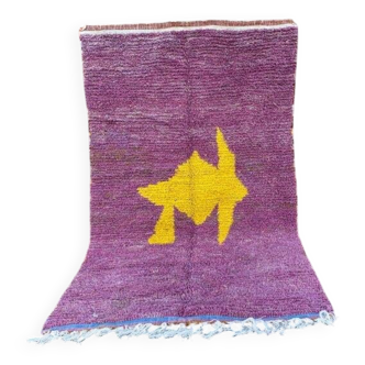 Traditional handmade pure wool rug, size 100 x 200 cm