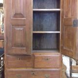 Armoire coloniale bois exotique XlX