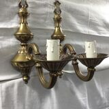 Pair of bronze applique 1 light
