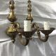 Pair of bronze applique 1 light