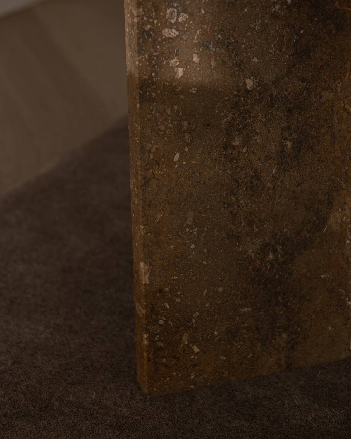 Vintage travertine coffee table · Italian style, 1970s