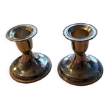 Pair of silver candlesticks