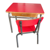 Vintage Formica children's desk and chair set