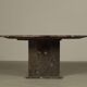 Fossil Stone Pedestal Coffee Table, France, 1970's