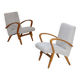 Pair of restored armchairs in large bouclette by Frantisek Jirak for Tatra 1960