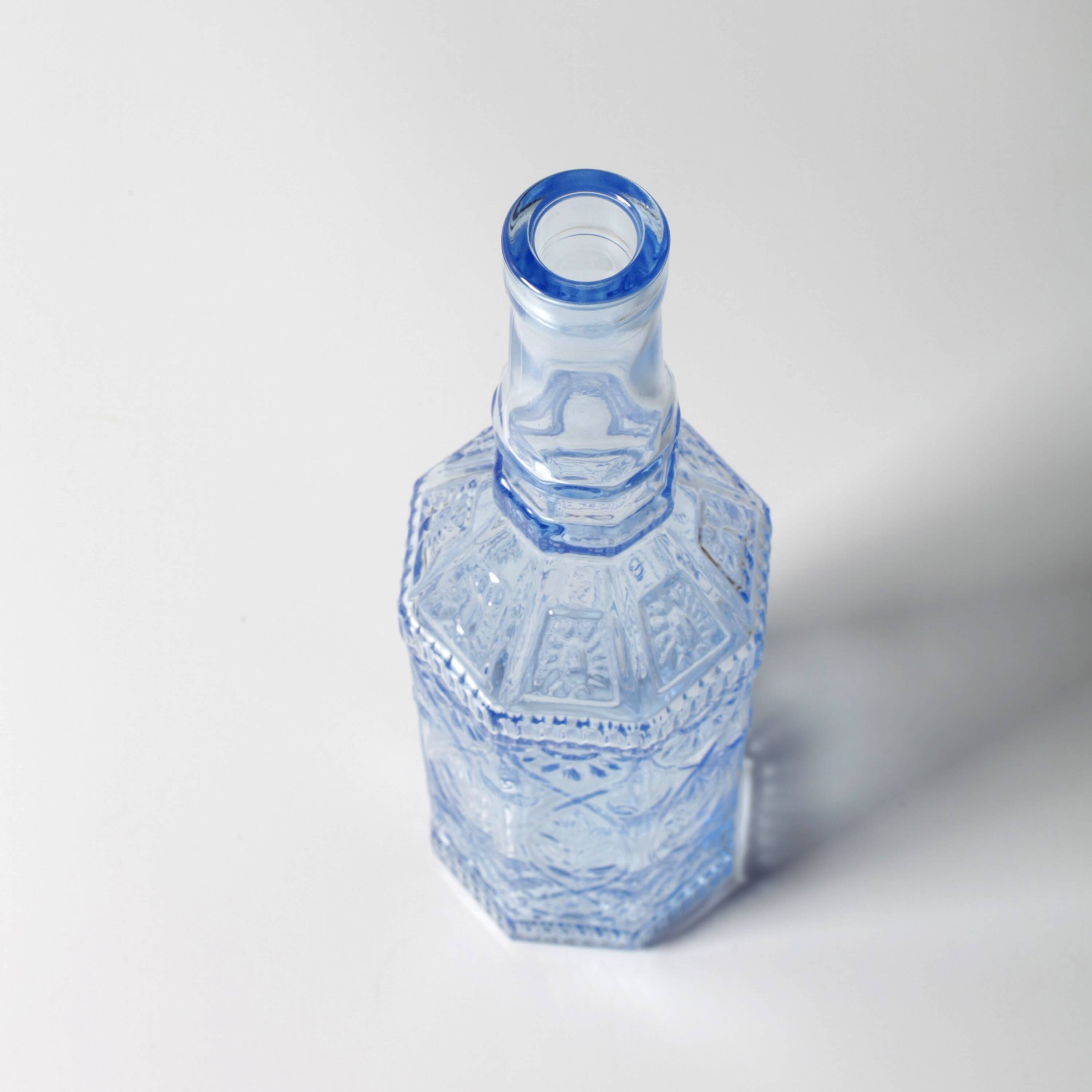 Vintage Light Blue Bottle / Country Home Fiesole Bottle 720ml / Bormioli