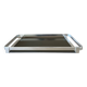 70s smoked glass tray