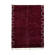 Modern Moroccan carpet dark red