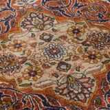 Tapis médaillon tissé à la main - avec des fleurs