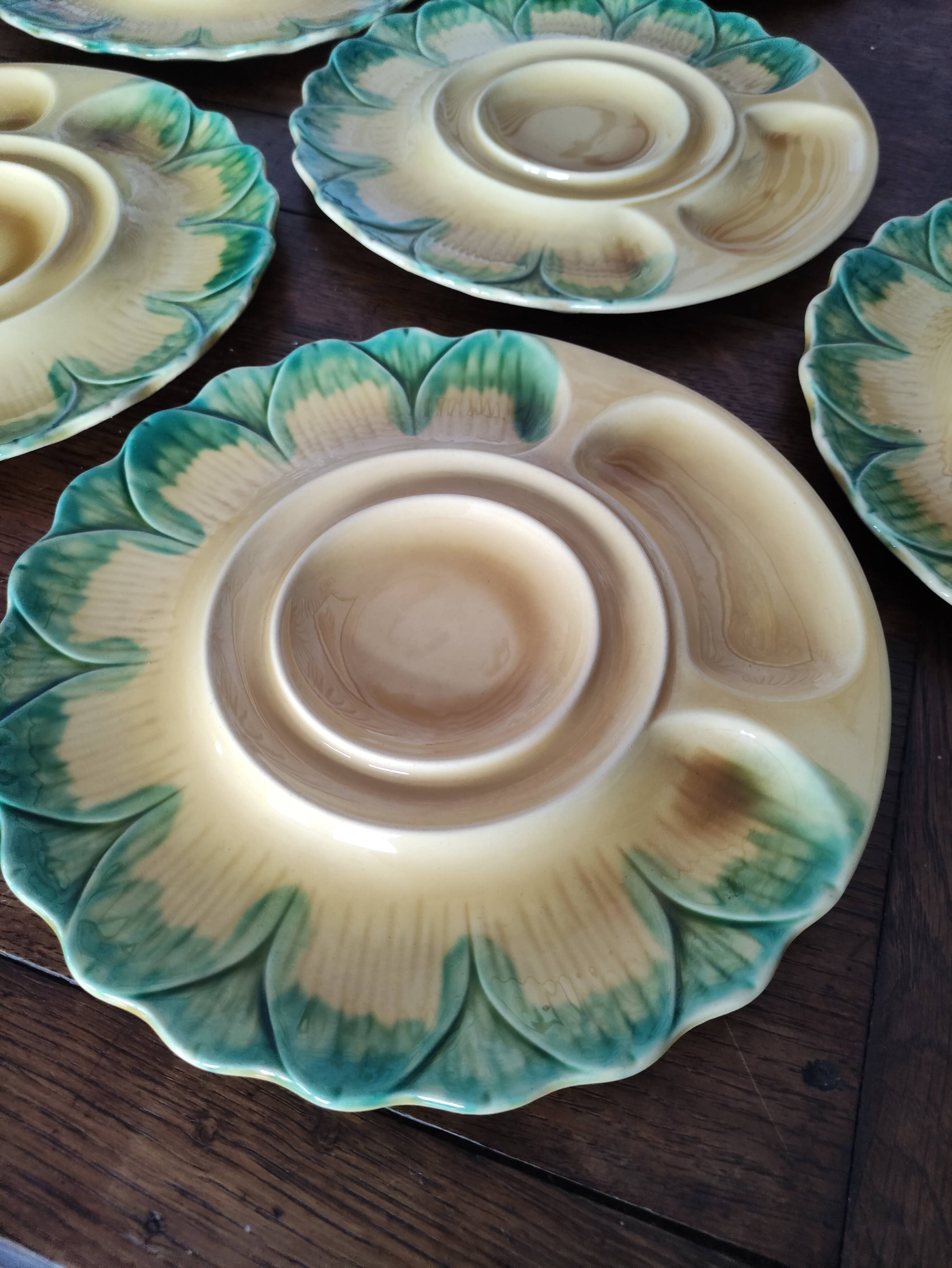 Series of 6 Orfinox Artichoke Plates