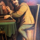 Painting on copper XIXth players