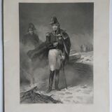 Engraving XIXth "Jules DAVOUST 'Naval Officer'