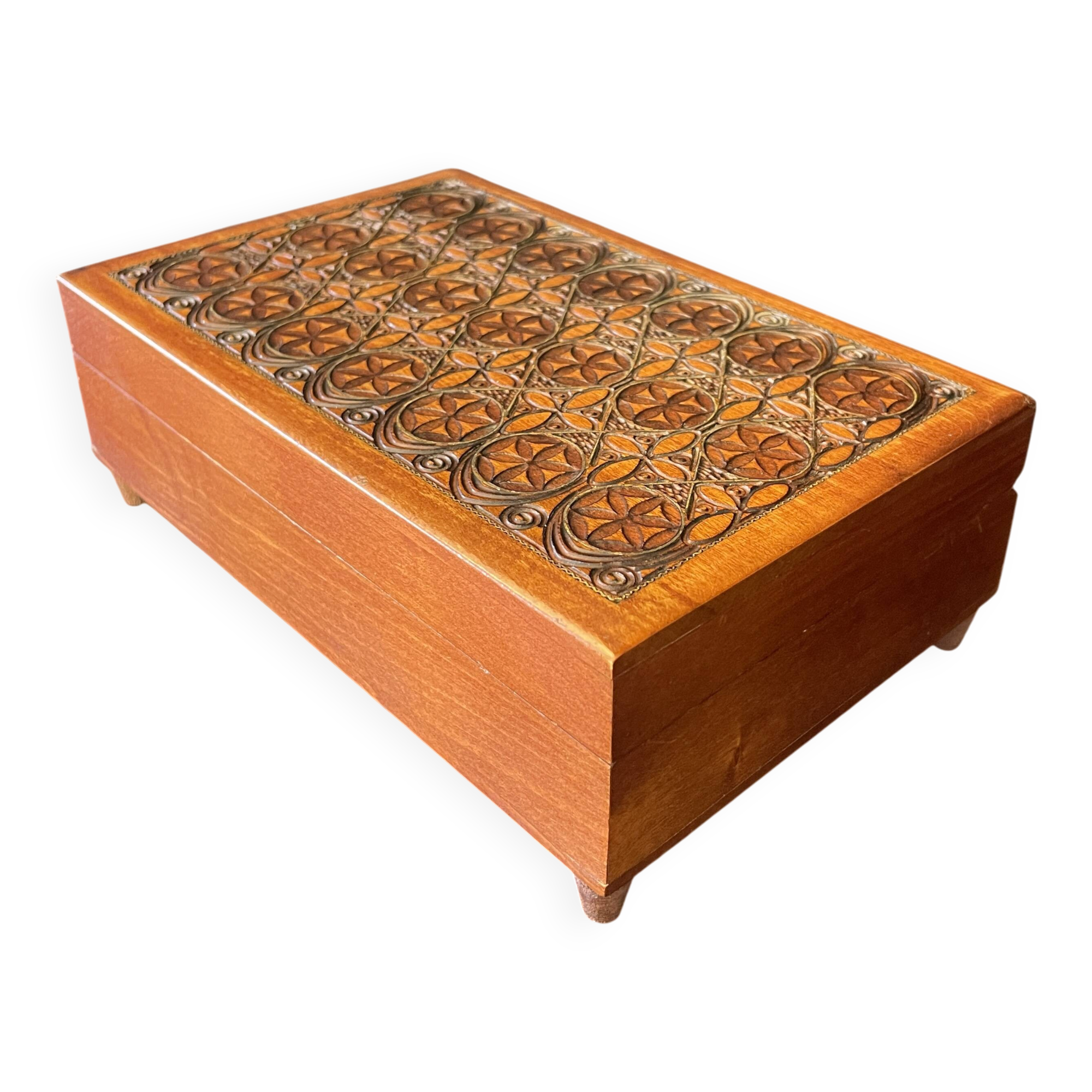 "Music box 'Flowers of Life' by the brand Reuge (1970, Switzerland)"