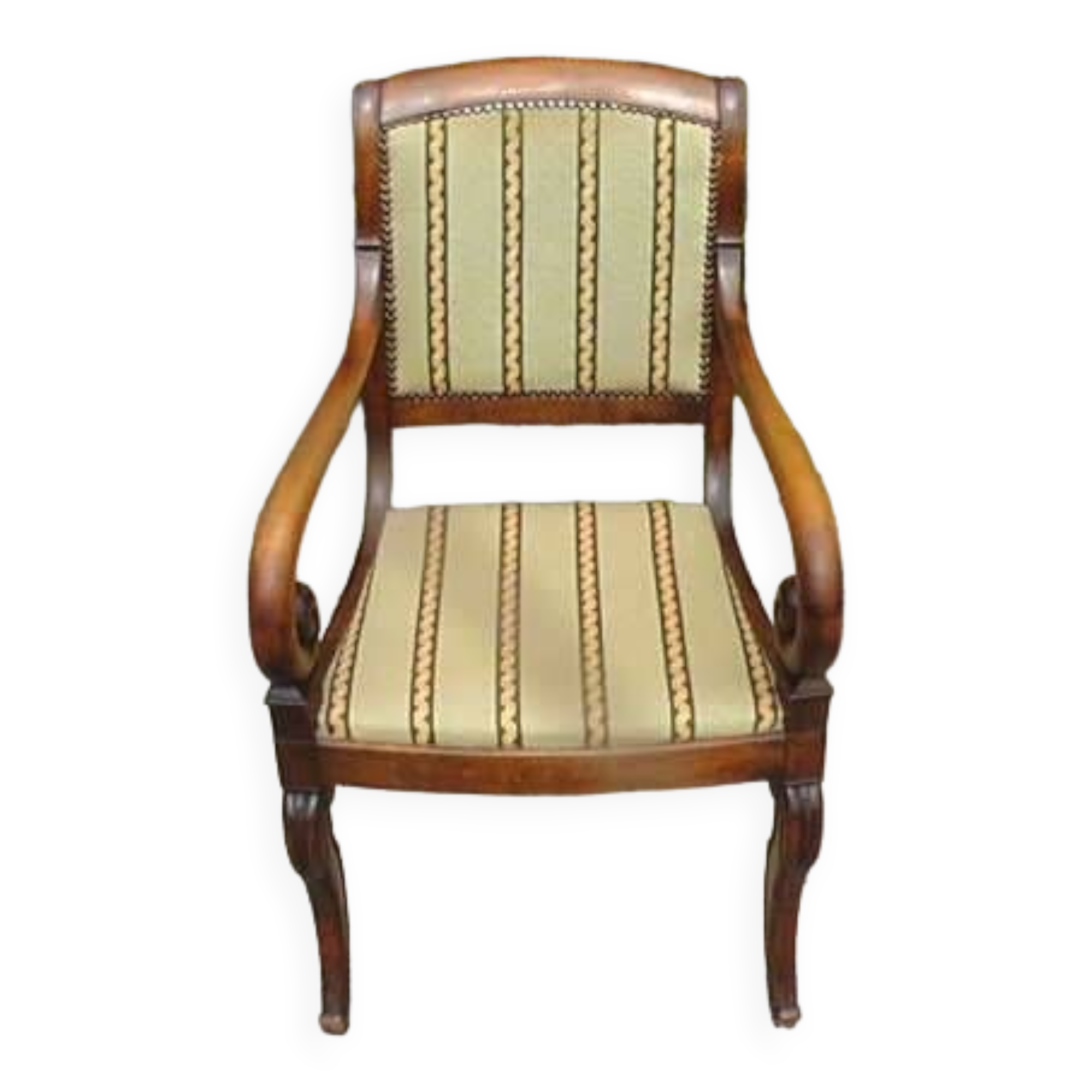 19th century armchair with crosses