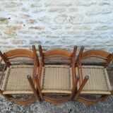 6 rope seated chairs