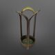 Brutalist bronze umbrella stand, Germany 1970s