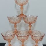6 glasses of champagne model "Rosaline"