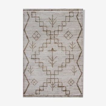 Hemp and wool carpet 190x290 ethnic motifs