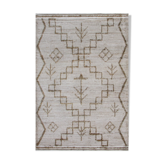 Hemp and wool carpet 190x290 ethnic motifs