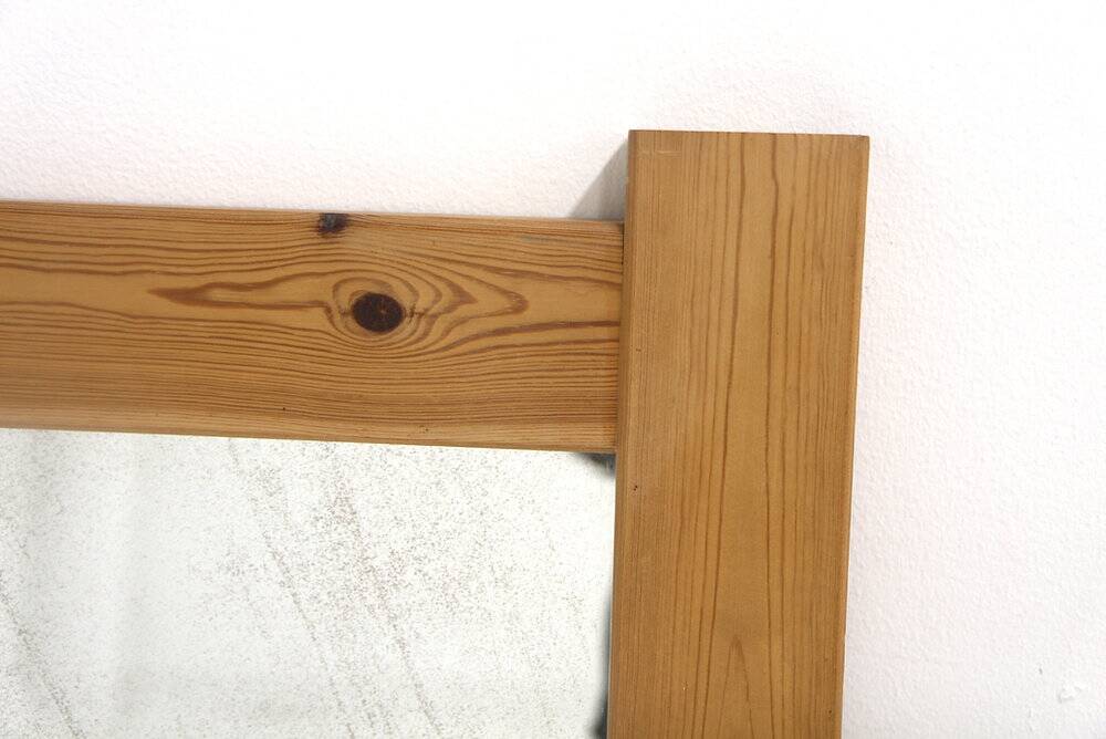 Scandinavian oak mirror 112x48cm, Nybrofabriken, Sweden, 1960