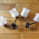 Paire d'appliques doubles vintage