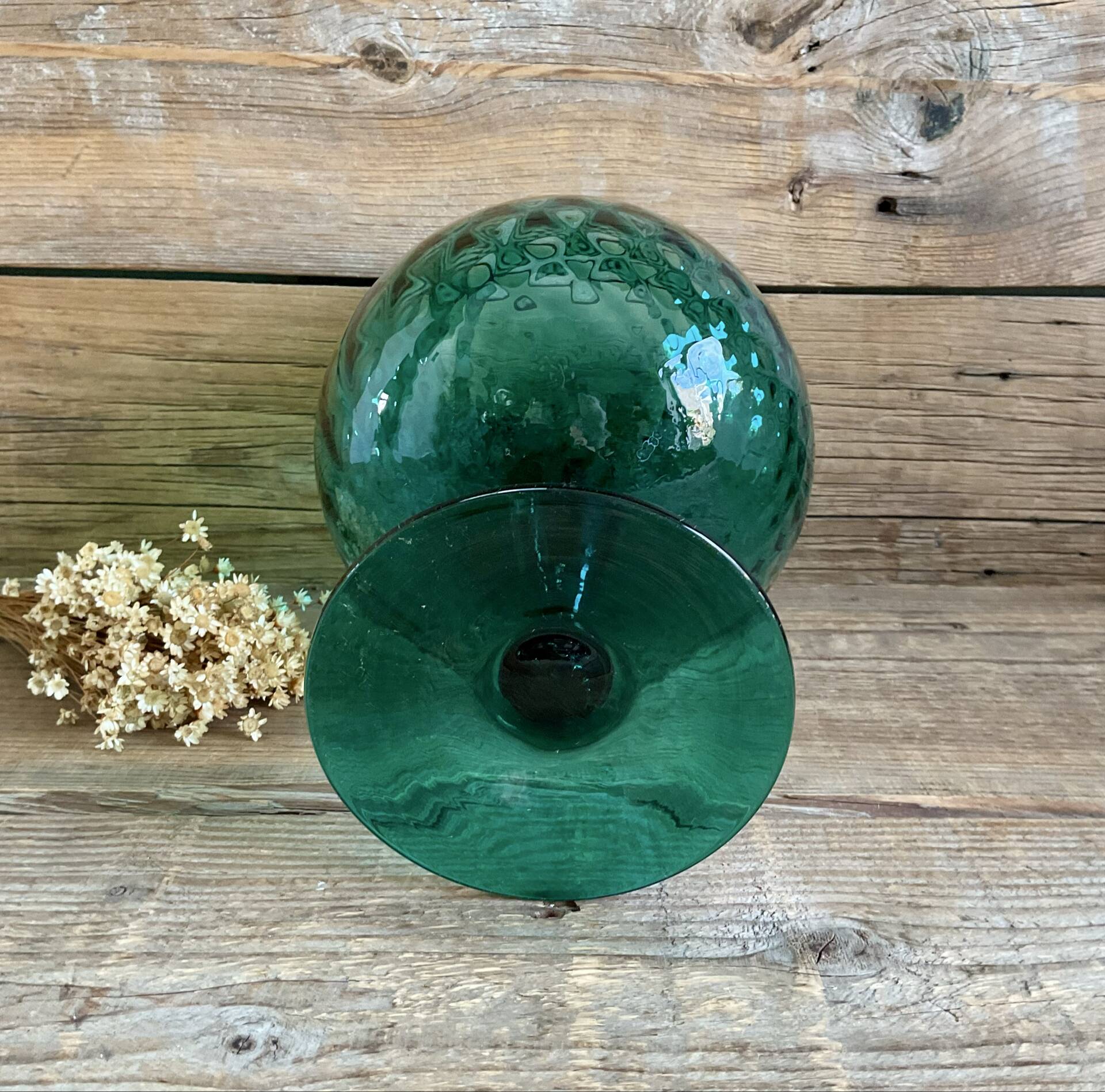 Emerald green Empoli vase