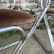 Set of 4 brown velvet zigzag chairs 1970