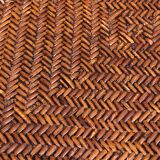 Pair of dark rattan trays