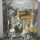 “Veranda du Midi” oil on canvas signed Helme