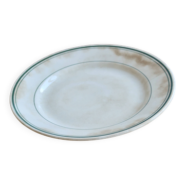 Low iron patina compote dish K&G Lunéville