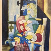 "Tableau 'The Seated Woman' by Pablo Picasso painted in 1937."