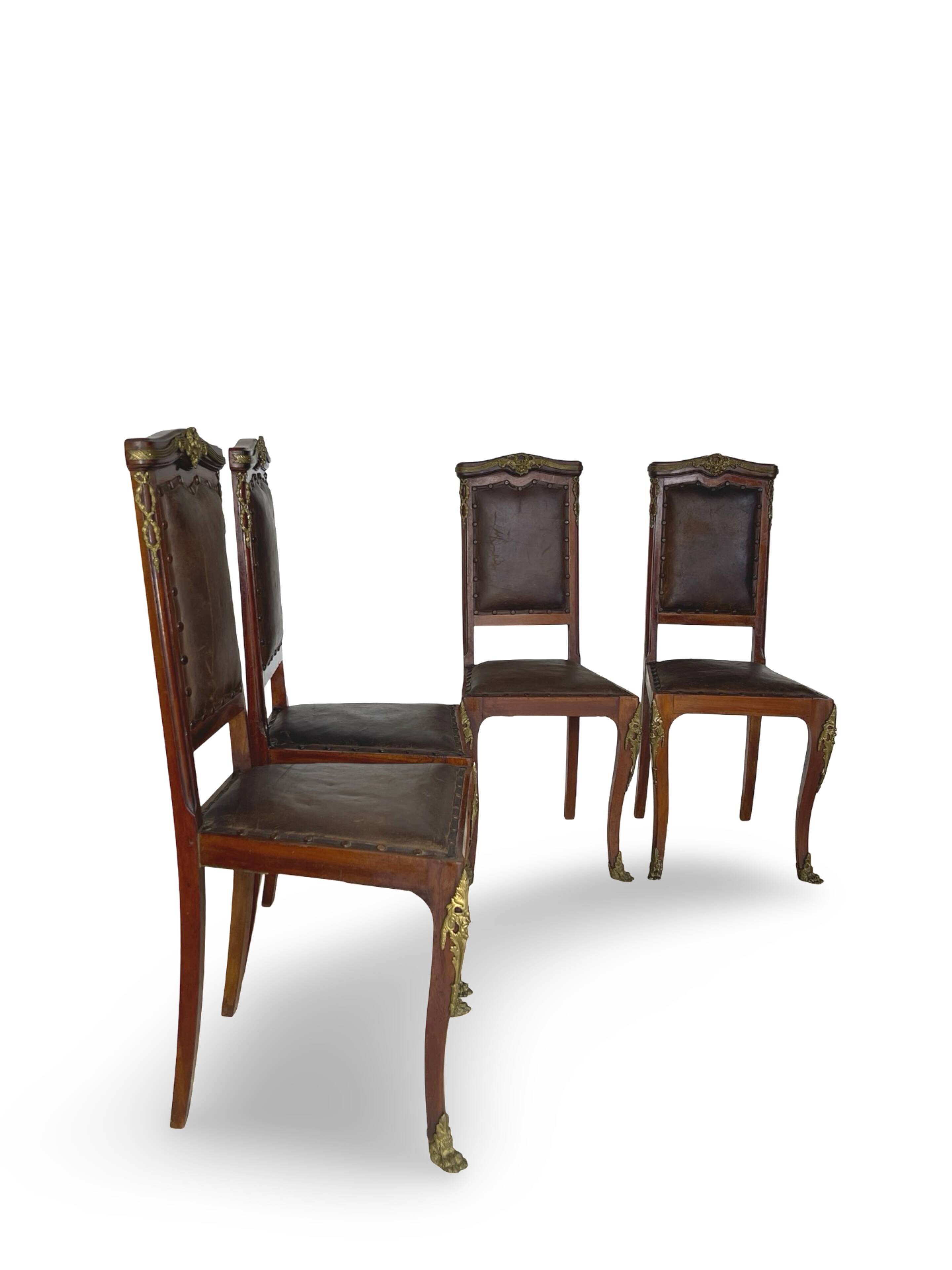 Italian art deco dining chairs 1920s