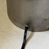 Grande lampe sculptural en métal chormé et brossé, design 1970