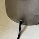 Large sculptural lamp in chrome-plated and brushed metal, 1970s design