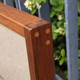 Large Scandinavian mirror in Rio rosewood by Kai Kristiansen for Aksel Kjersgaard