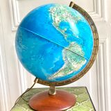 Luminous terrestrial globe world map