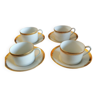 Set of 4 cups with bowl
