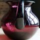 Large blown glass pitcher with bubbles in amethyst / violet.