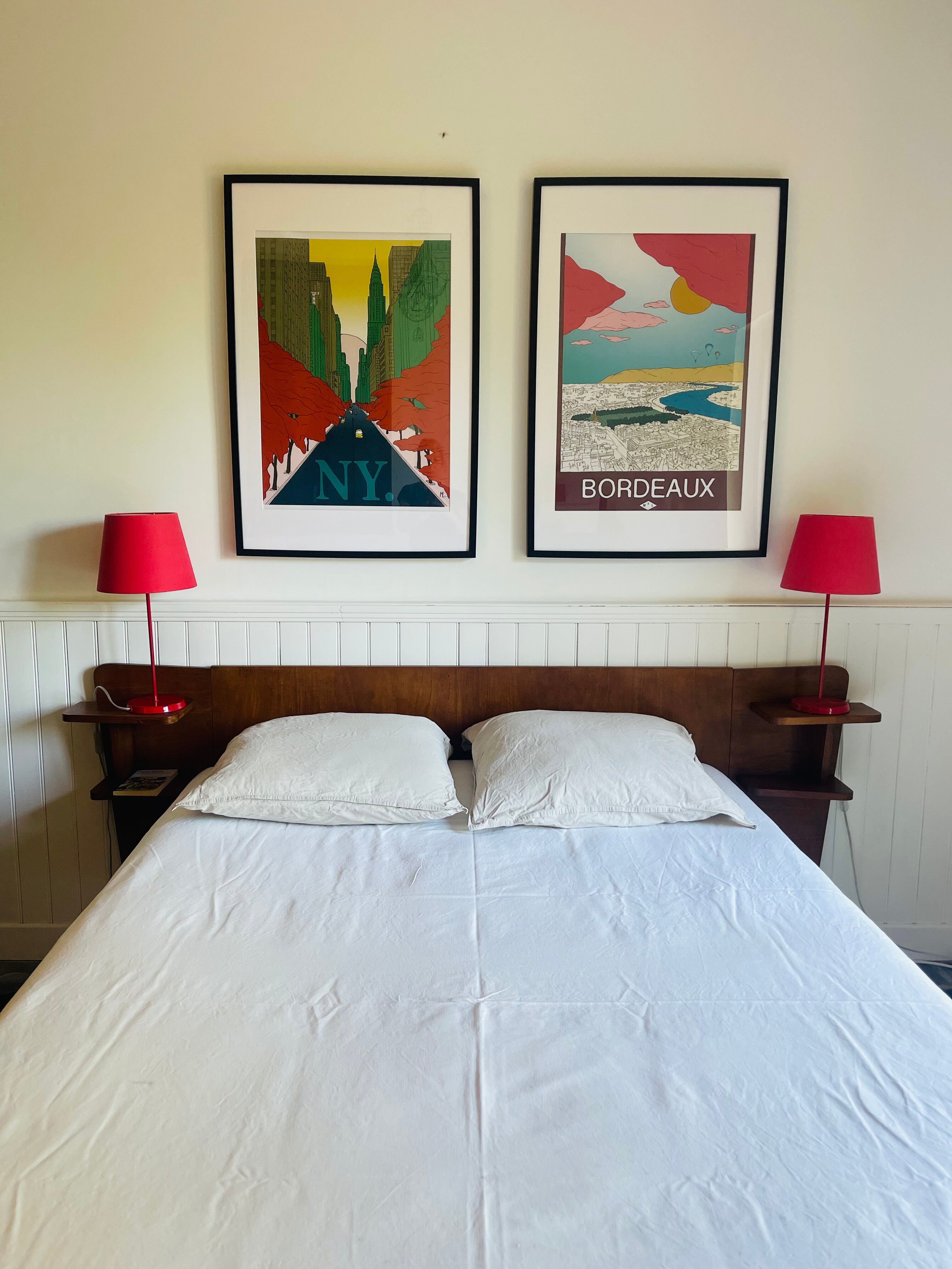 Vintage headboard from the 1960s.
