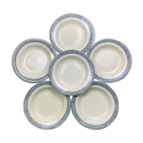 Lot of 6 soup plates Earth iron Lamartine