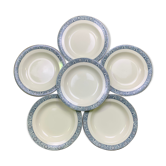 Lot de 6 assiettes creuses Terre de fer Lamartine