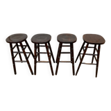 Set of 4 high bar stools