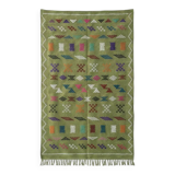 Small green Berber rug 100x150 cm
