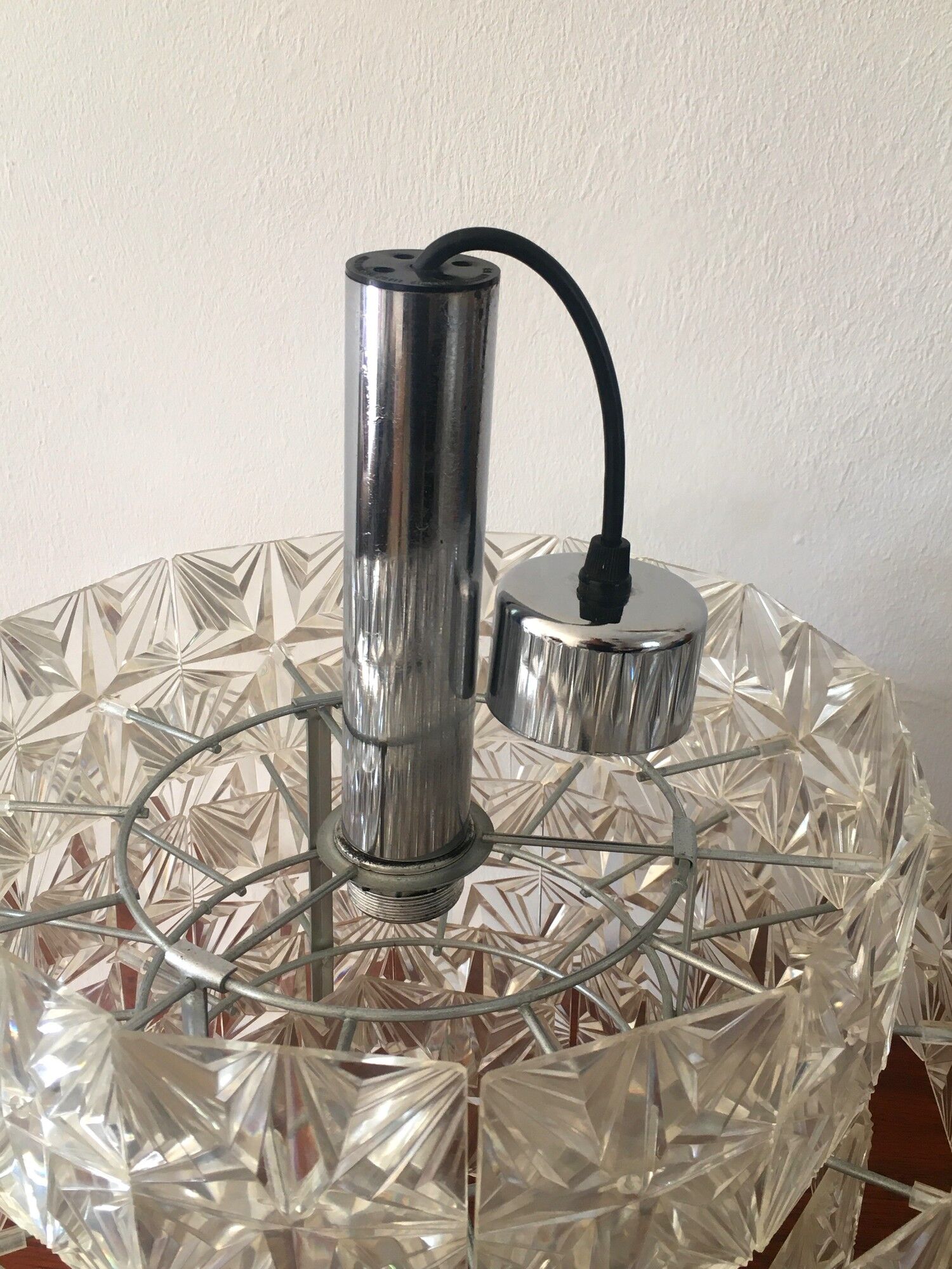 Vintage suspension lamp 60s