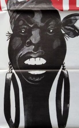 Affiche vintage Nina Simone concert 80x120 cm