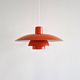 Red PH 4/3 Pendant Lamp by Poul Henningsen for Louis Poulsen, Denmark, 1960s