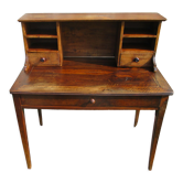 Walnut Secretary Stepped XIXth century Louis Philippe