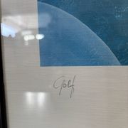 Lithographie « golf » de Heine